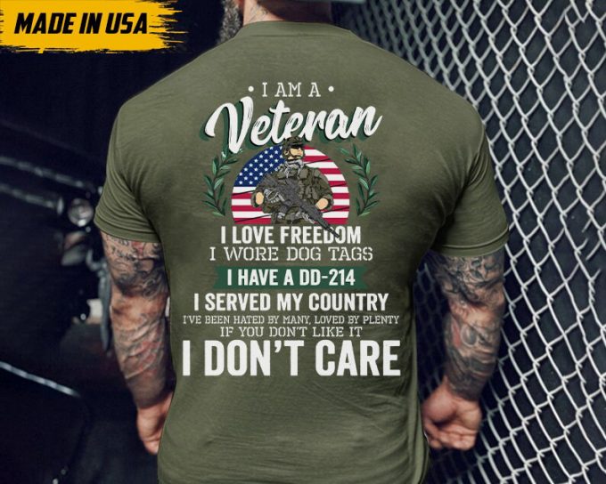 Gift For Veteran, Veteran Day, Dd-214, I Earned Dd-214 Veteran America Freedom T Shirt, Military Gifts 4