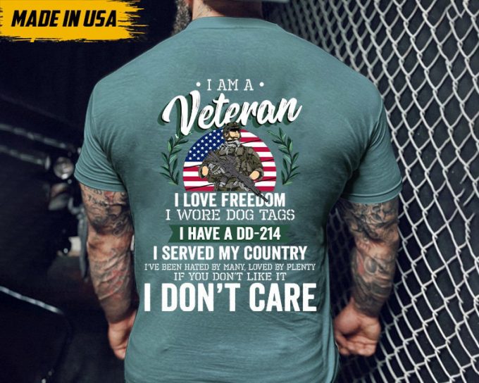 Gift For Veteran, Veteran Day, Dd-214, I Earned Dd-214 Veteran America Freedom T Shirt, Military Gifts 5