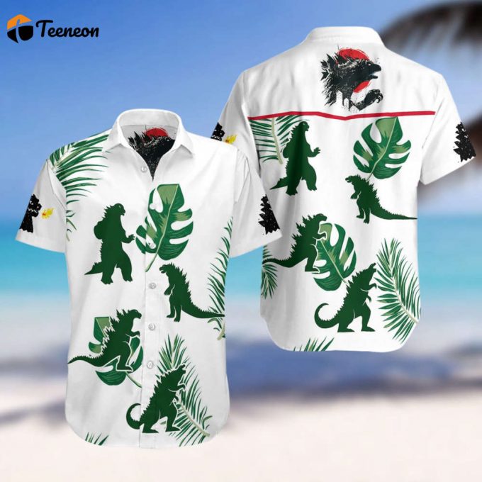 Godzilla Hawaii Shirt, Best Gift For Men And Women 1