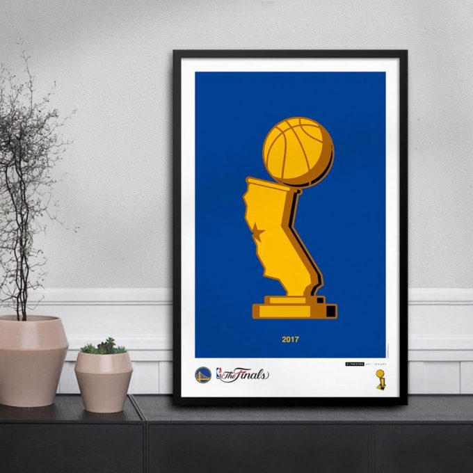 Golden State Warriors Minimalist Nba World Champions - Nba Licensed Limited Edition Art Poster For Home Decor Gift 2