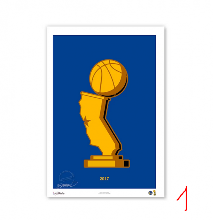 Golden State Warriors Minimalist Nba World Champions - Nba Licensed Limited Edition Art Poster For Home Decor Gift 5