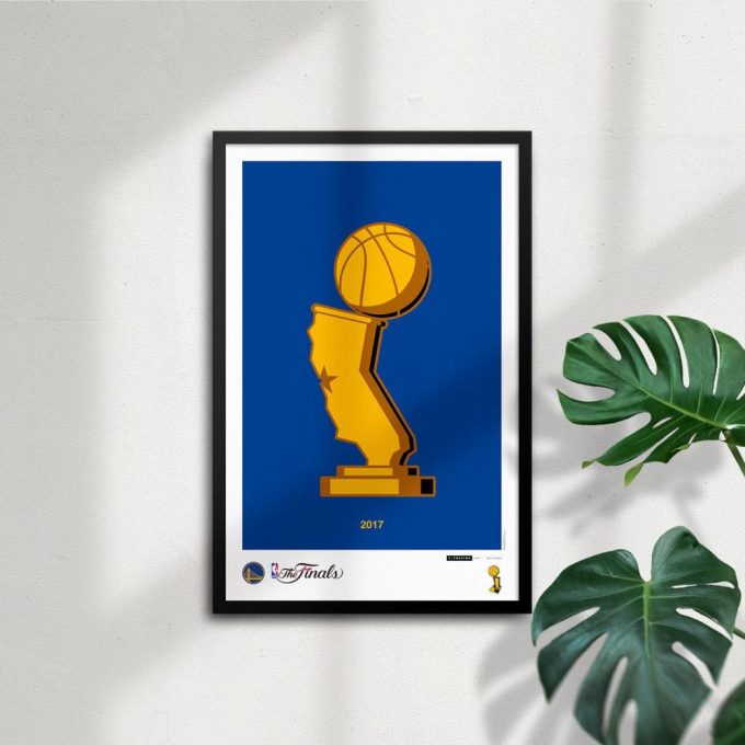 Golden State Warriors Minimalist Nba World Champions - Nba Licensed Limited Edition Art Poster For Home Decor Gift 3