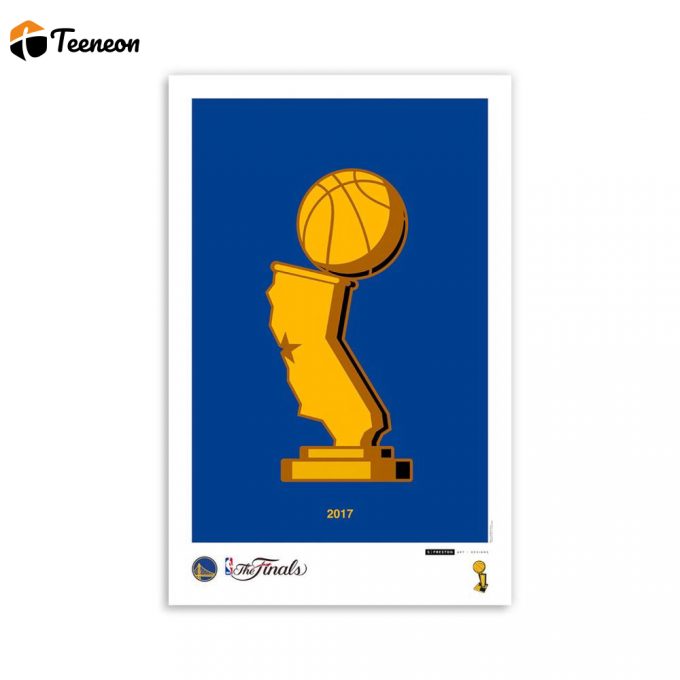 Golden State Warriors Minimalist Nba World Champions - Nba Licensed Limited Edition Art Poster For Home Decor Gift 1