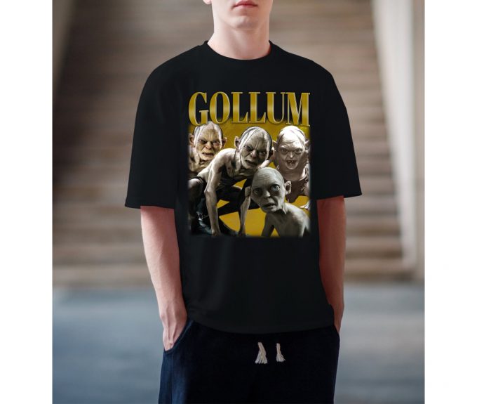 Gollum T-Shirt, Gollum Shirt, Gollum Unisex, Unisex T-Shirt, Hip Hop Graphic, Trendy T-Shirt, Retro T-Shirt, Unisex Shirt 4