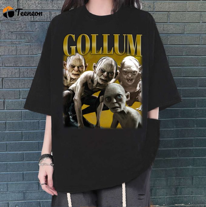 Gollum T-Shirt, Gollum Shirt, Gollum Unisex, Unisex T-Shirt, Hip Hop Graphic, Trendy T-Shirt, Retro T-Shirt, Unisex Shirt 1