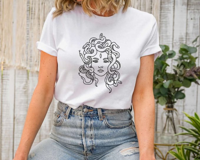 Gorgona Medusa Shirt: Unique Greek Mythology &Amp; Abstract Design Perfect Birthday Gift 3