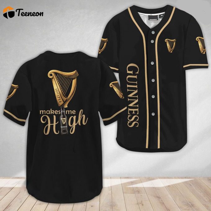 Guinness Baseball Jersey Gift For Men And Women 1