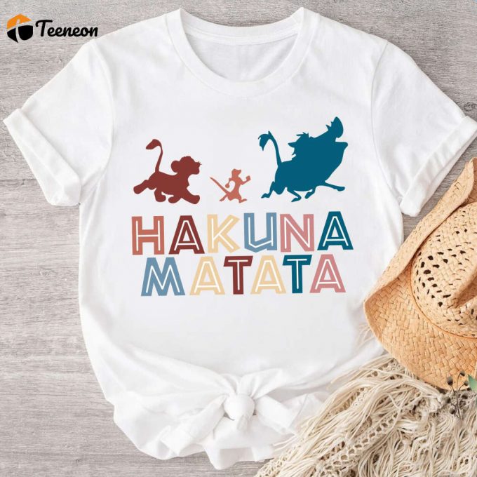 Hakuna Matata Shirt: Disney Family Trip &Amp;Amp; Lion King Inspired Custom Shirts Animal Kingdom Disney Shirts 1