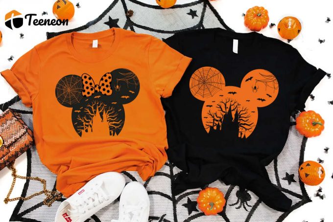 Spooky Season Disney Shirt: Mickey &Amp;Amp; Minnie Halloween Tee Epcot &Amp;Amp; Disneyland Halloween Designs 1