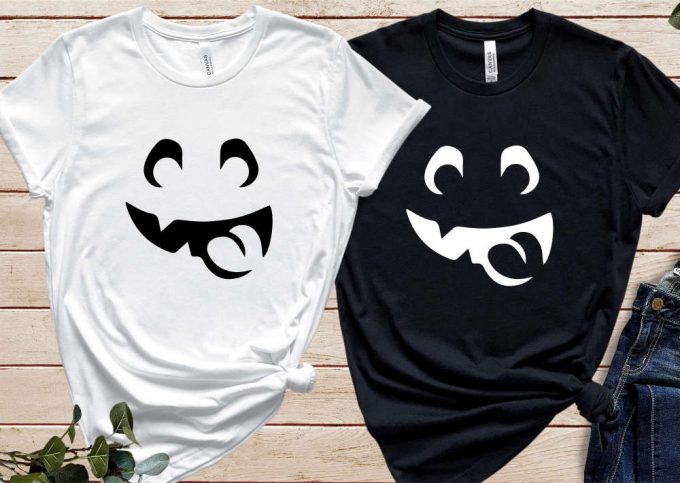 Halloween Pumpkin Face Shirt, Scary Face T-Shirt, Halloween Gifts, Family Halloween Shirts, Hallowen Party Costumes, Halloween Costume Women 2