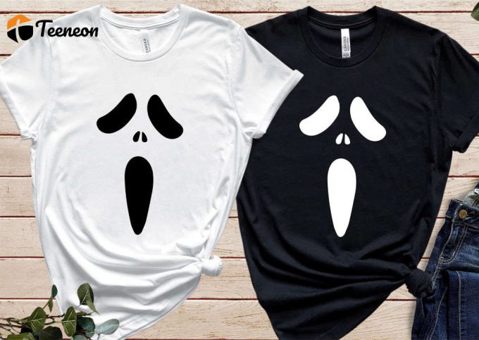 Halloween Pumpkin Face Shirt, Scream T-Shirt, Halloween Gifts, Family Halloween Shirts, Hallowen Party Costumes, Halloween Costume Women 1