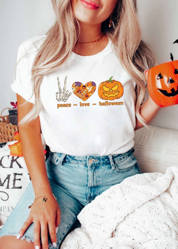 Spooktacular Halloween Season Shirt: Happy Halloween Gift For Friends Funny Skeleton &Amp; Cute Pumpkin Design Raise Halloween Awareness &Amp; Party In Style! 6