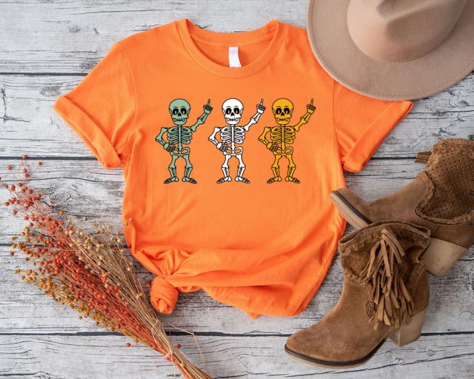 Spooktacular Halloween Skeleton Shirt - Perfect For Parties &Amp; Costumes Pumpkin &Amp; Fall Themes - Shop Matching Shirts! 3