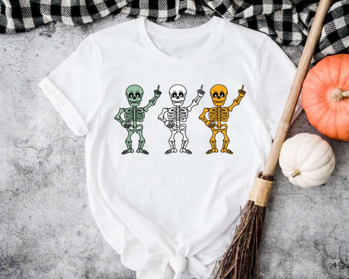 Spooktacular Halloween Skeleton Shirt - Perfect For Parties &Amp; Costumes Pumpkin &Amp; Fall Themes - Shop Matching Shirts! 4