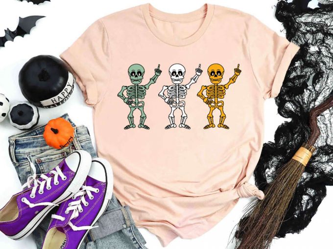 Spooktacular Halloween Skeleton Shirt - Perfect For Parties &Amp; Costumes Pumpkin &Amp; Fall Themes - Shop Matching Shirts! 5