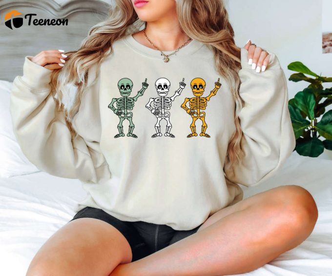 Spooktacular Halloween Skeleton Shirt - Perfect For Parties &Amp;Amp; Costumes Pumpkin &Amp;Amp; Fall Themes - Shop Matching Shirts! 1