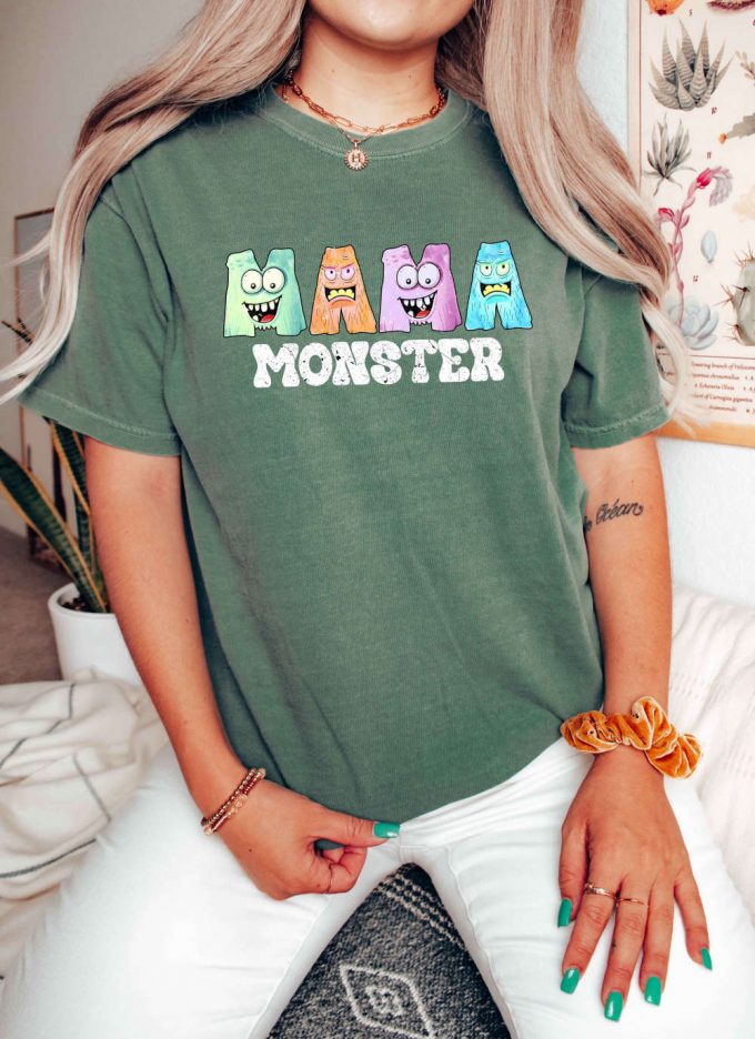 Spooktacular Halloween T-Shirt: Comfort Colors Gift For Mama Monster Perfect For Halloween Home Parties &Amp; Fall Vibes Nightmare Before Mother S Day Present! 3