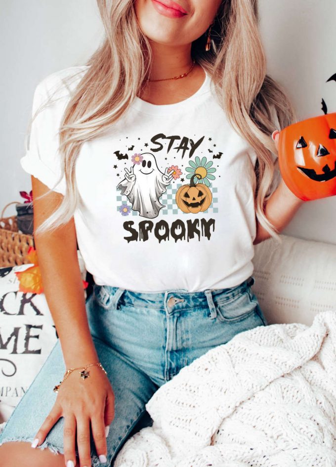 Halloween Party Funny Spooky Shirt: Embrace The Halloween Season With Positive Energy In This Pumpkin Shirt – Perfect Halloween Clothing Before Christmas! (150 Characters) 2