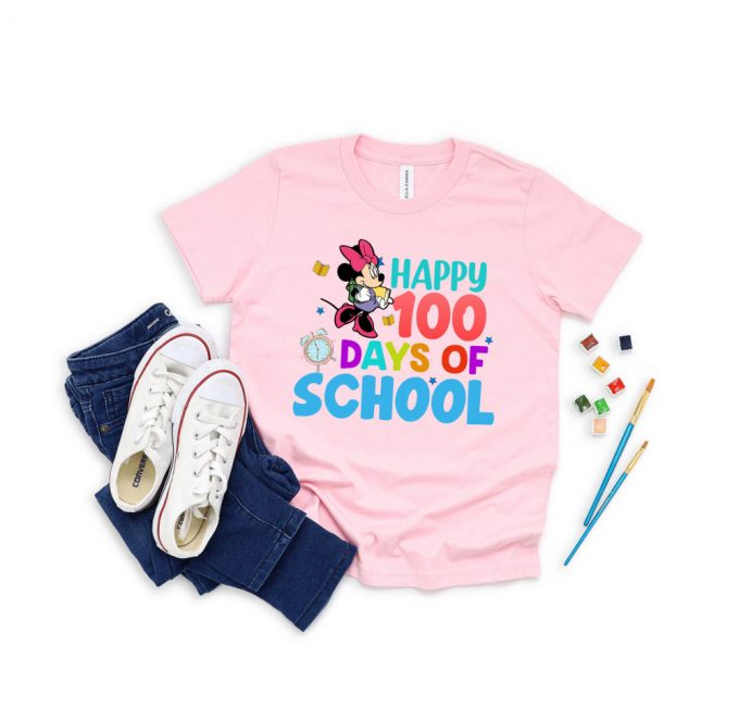 Happy 100 Days Of School Shirt, Disney Shirt, Cartoon Characters Shirt, Student Shirt, Mickey Shirt, Pluto Shirt, Goofy Shirt, Daisy Duck 2
