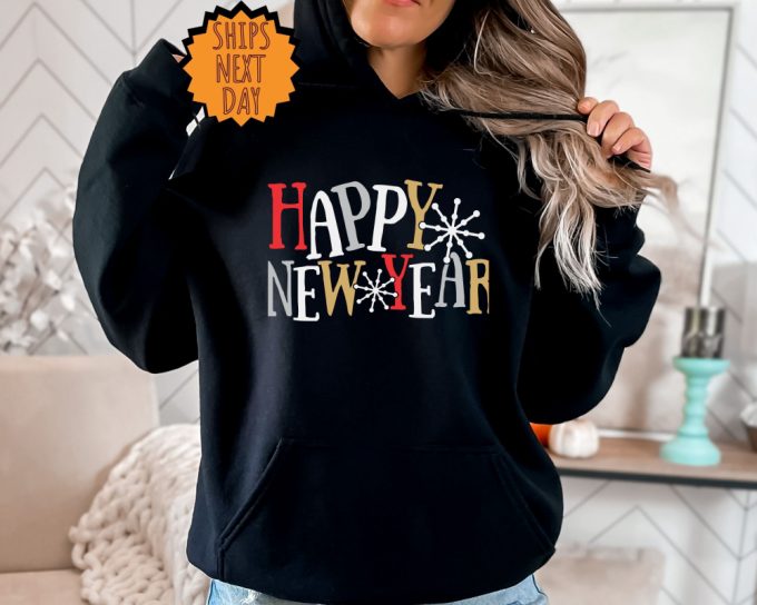 Happy New Year Sweatshirt, Christmas Hoodie ,Happy New Year 2024 Gift Shirt ,Family Matching New Years Shirts, Xmas Party Tee, Cute Gift Tee 2