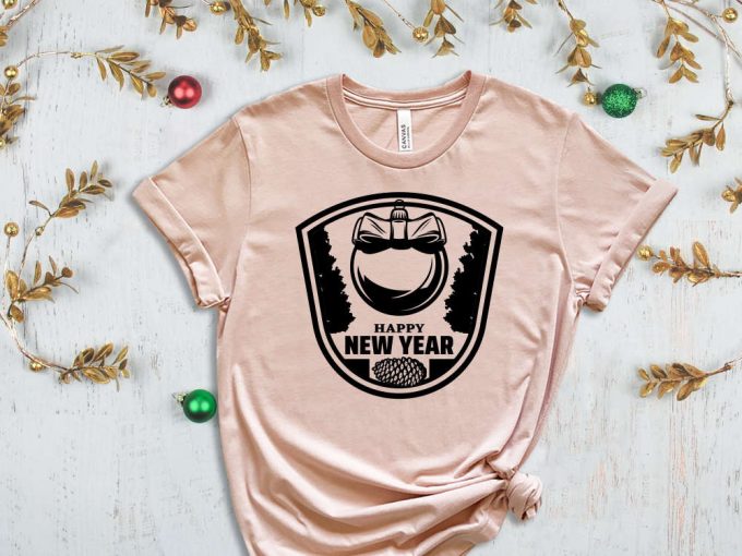 Happy New Year T-Shirt, Merry Christmas Shirt, Christmas Ball Shirt, Winter Holiday Tees, Funny Christmas Shirt, Xmas Tshirt, Christmas Gift 3