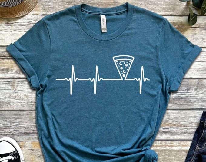 Heartbeat Shirt, Pizza, Pizza Shirt, Pizza Lover, Pizza Fan, Pizza Gift, Pizza Holic, Heartbeat, Heartbeat Shirt, Pizza Lover Gift 2