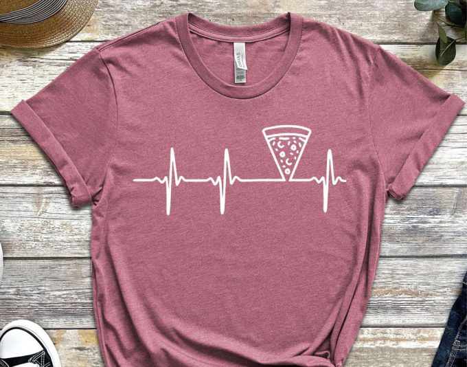 Heartbeat Shirt, Pizza, Pizza Shirt, Pizza Lover, Pizza Fan, Pizza Gift, Pizza Holic, Heartbeat, Heartbeat Shirt, Pizza Lover Gift 4