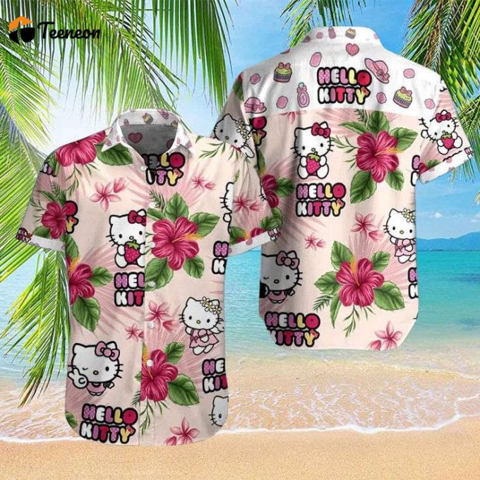 Hello Kitty Hawaii Shirt Gift For Men Women 1