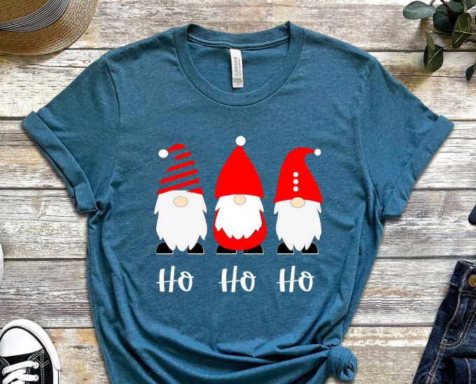 Ho Ho Ho Christmas Gnomes T-Shirt, Gnomes Shirt, Holiday Shirt, Xmas Gnome Shirt, Gift For Xmas, Funny Christmas Outfits, Xmas Party Apparel 2