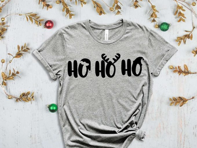 Ho-Ho-Ho T-Shirt, Funny Christmas Tees, Christmas Shirts, Christmas Gift Ideas, Xmas Apparel, Merry Christmas Clothing, Family Xmas Outfits 5