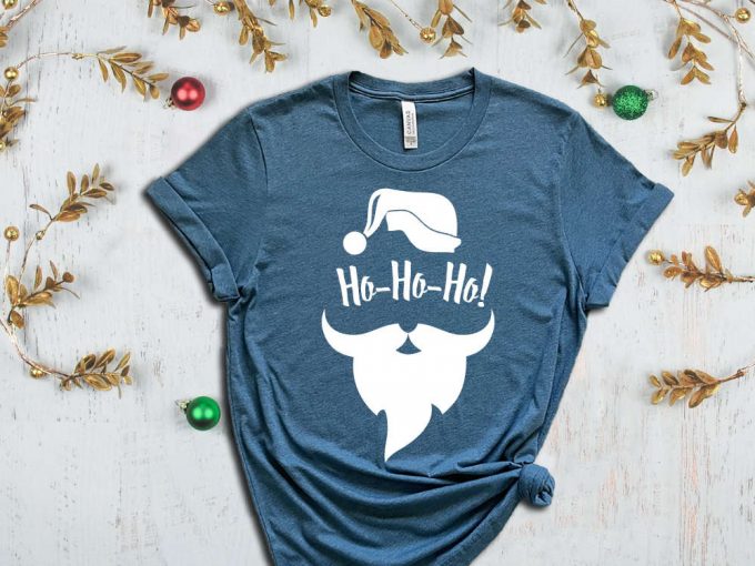 Ho Ho Ho T-Shirt, Funny Santa Shirt, Christmas Shirts, Christmas Gift Ideas, Santa Beard Shirt, Santa Ho Ho Ho Tees, Santa Claus Graphic Tee 2