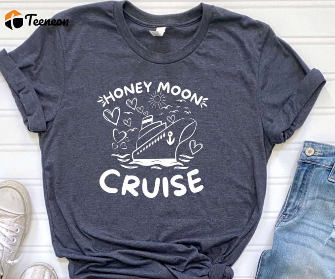 Honeymoon Cruise Shirt, Honeymoon Cruise Trip Tees, Couples Cruise Vacation T-Shirts, Husband Wife Honeymoon Cruise Tees 1