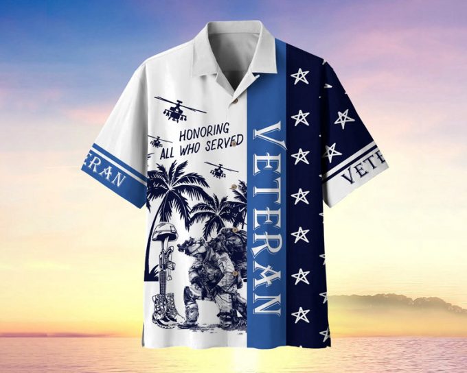 Honoring All Who Served Hawaii Shirt, Memorial Day Us Flag Hawaii Shirt, Memorial Day Gift, Fallen Heroes Shirt, Military Servant Tee 3