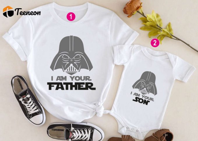 Daddy &Amp;Amp; Son Matching Shirts - Star Dad Collection: Darth Vader Tee Father &Amp;Amp; Son Set 1