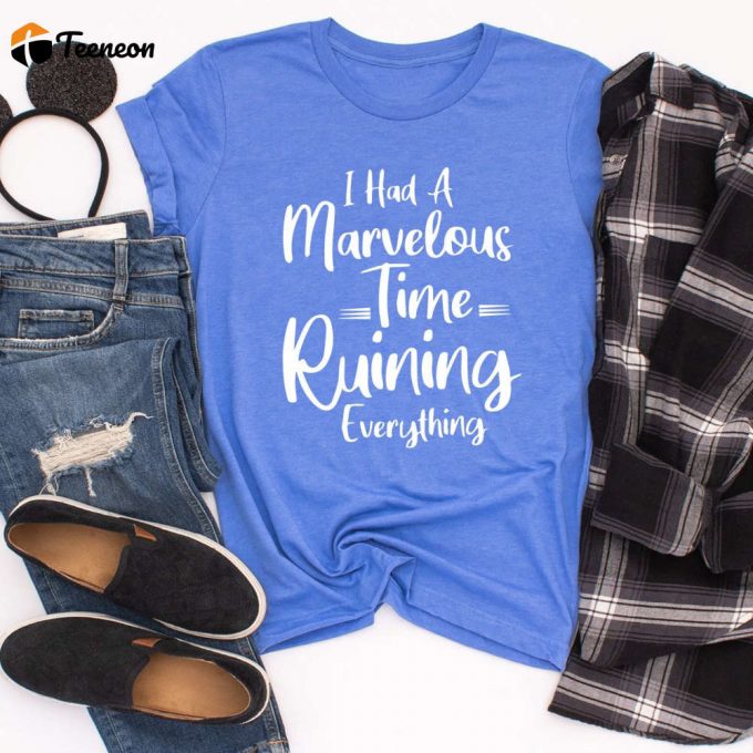 I Had A Marvelous Time Ruining Everything Shirt - Folklore Inspired Graphic Tee Sage - Taylor Swift Fan Wear 1