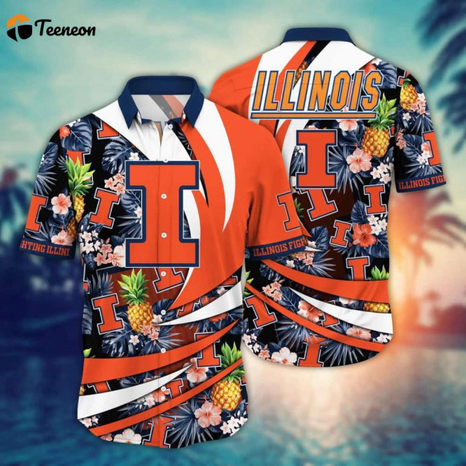 Illinois Fighting Illini Hawaii Shirt Gift For Men Women 1