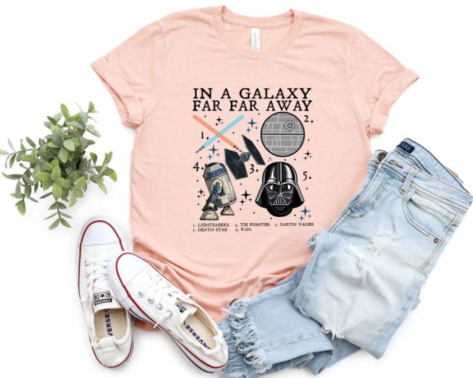 Galaxy Far Far Away Shirt: Light Sabers Death Star Tie Fighter Gifts 2024 Walt Disney World 2