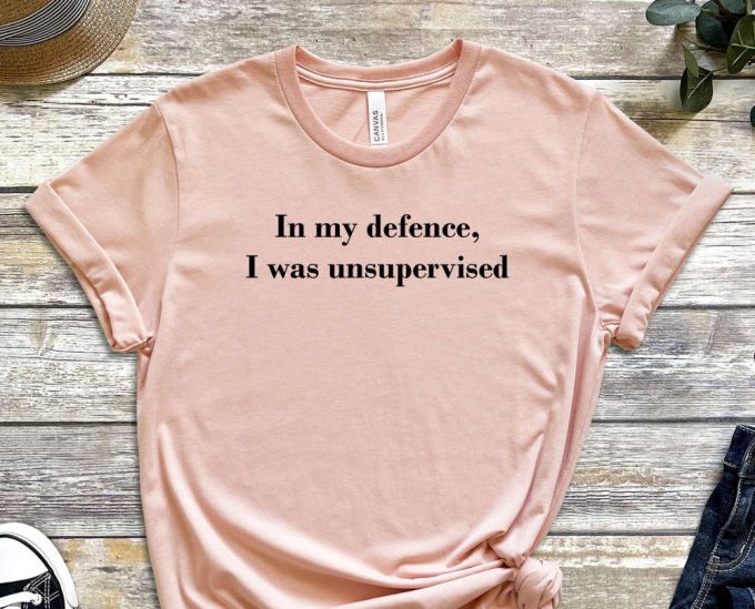 In My Defence Shirt, I Was Unsupervised Tee, Court Shirt, Guilty Shirt, Supervise Shirt, Inspector Shirt, Gift For Inspector, Unisex Shirt 4