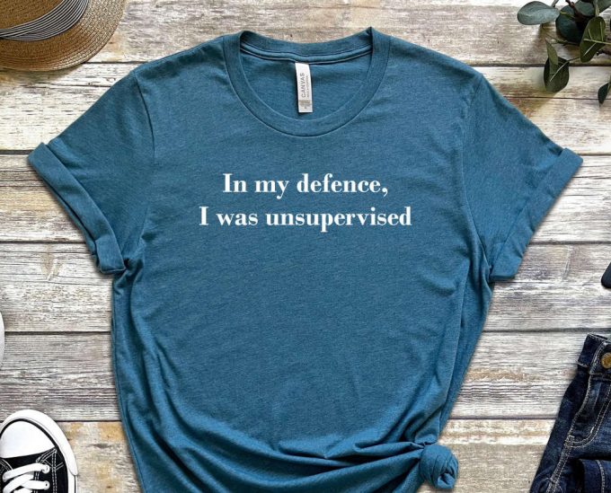 In My Defence Shirt, I Was Unsupervised Tee, Court Shirt, Guilty Shirt, Supervise Shirt, Inspector Shirt, Gift For Inspector, Unisex Shirt 5