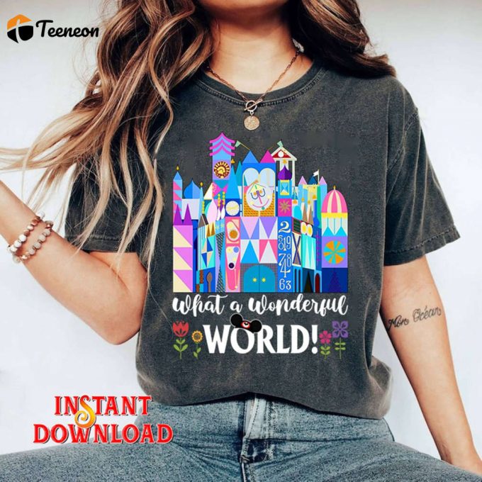 Disneyland Small World Png: Multilingual Many Languages T-Shirt Magic Kingdom