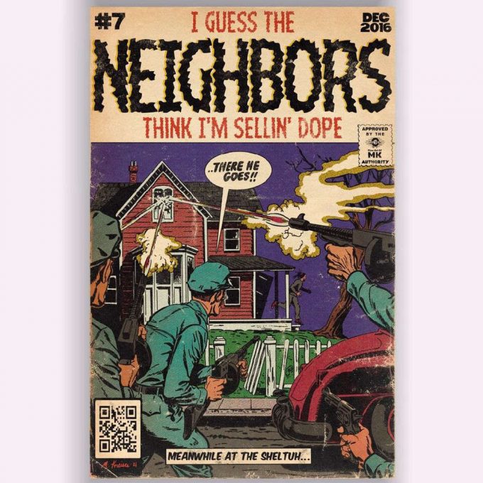 J Cole - Neighbors Comic Book Art Premium Matte Vertical Poster For Home Decor Gifts 2