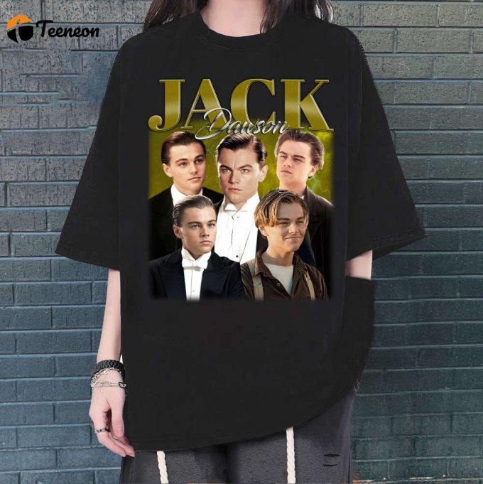 Jack Dawson T-Shirt, Jack Dawson Shirt, Jack Dawson Unisex, Unisex T-Shirt, Hip Hop Graphic, Trendy T-Shirt, Retro T-Shirt 1