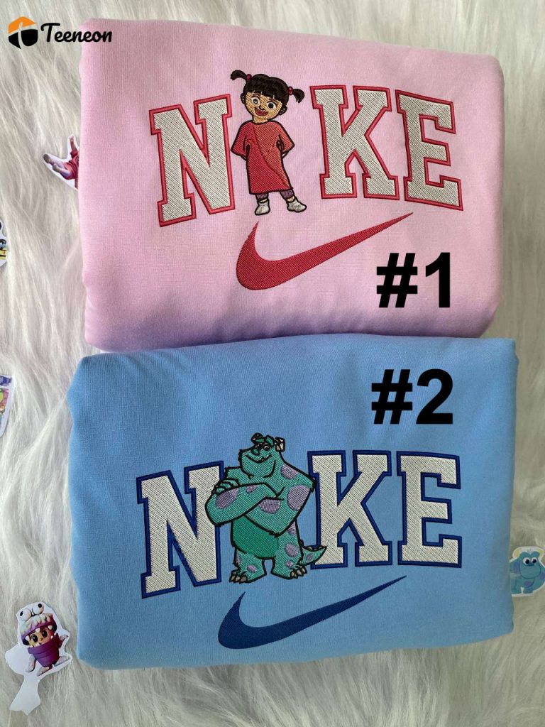 James Sullivan And Boo Monsters Disney Nike Embroidered Sweatshirts 2