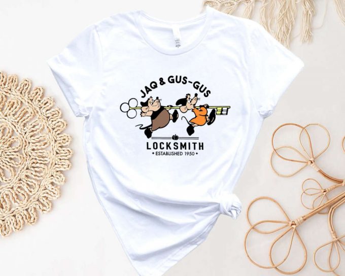 Jaq And Gus Gus Locksmith Shirt - Disney Cinderella Mice Shirt For Disneyland Trip - Disney Family Shirt 3