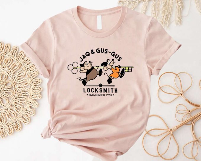 Jaq And Gus Gus Locksmith Shirt - Disney Cinderella Mice Shirt For Disneyland Trip - Disney Family Shirt 4