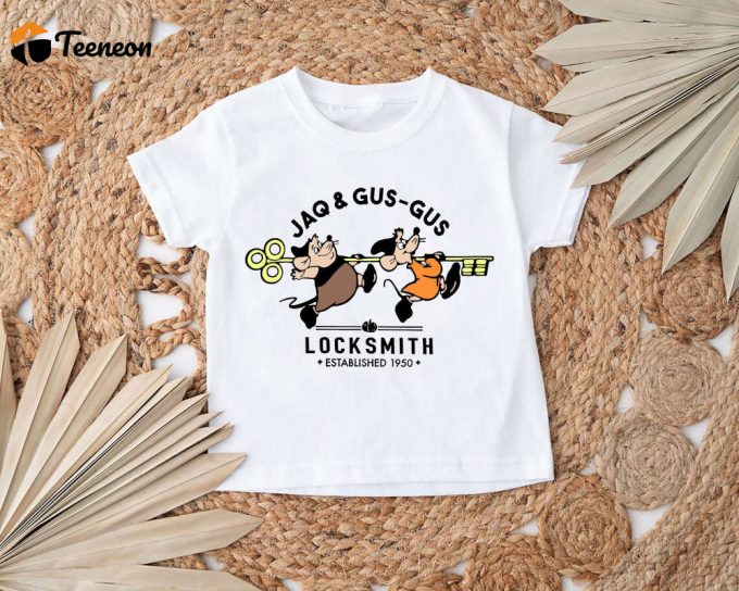 Jaq And Gus Gus Locksmith Shirt - Disney Cinderella Mice Shirt For Disneyland Trip - Disney Family Shirt 1