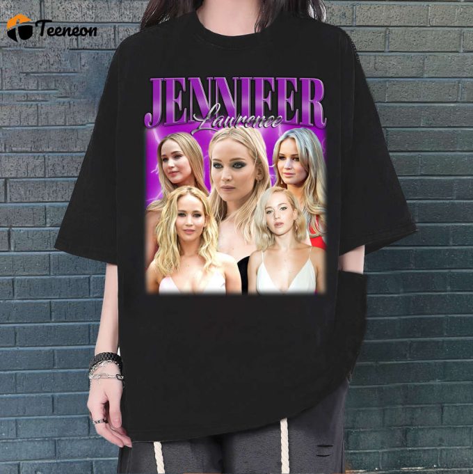 Jennifer Lawrence T-Shirt, Jennifer Lawrence Shirt, Jennifer Lawrence Tees, Hip Hop Graphic, Unisex Shirt, Bootleg Retro 90'S Fans 1