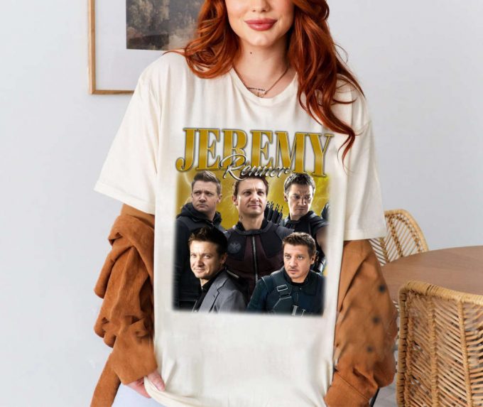 Jeremy Renner T-Shirt, Jeremy Renner Shirt, Jeremy Renner Tees, Hip Hop Graphic, Unisex Shirt, Bootleg Retro 90'S Fans, Trendy Shirt 2