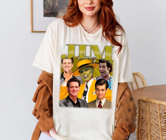 Jim Carrey T-Shirt, Jim Carrey Shirt, Jim Carrey Tees, Hip Hop Graphic, Unisex Shirt, Bootleg Retro 90'S Fans, Trendy Shirt 2