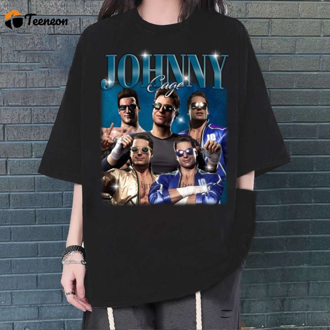 Johnny Cage T-Shirt, Johnny Cage T-Shirt, Johnny Cage Unisex, Unisex T-Shirt, Hip Hop Graphic, Trendy T-Shirt, Retro T-Shirt 1
